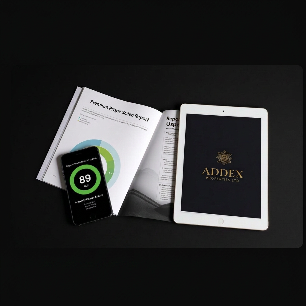 Property Health Score report on device